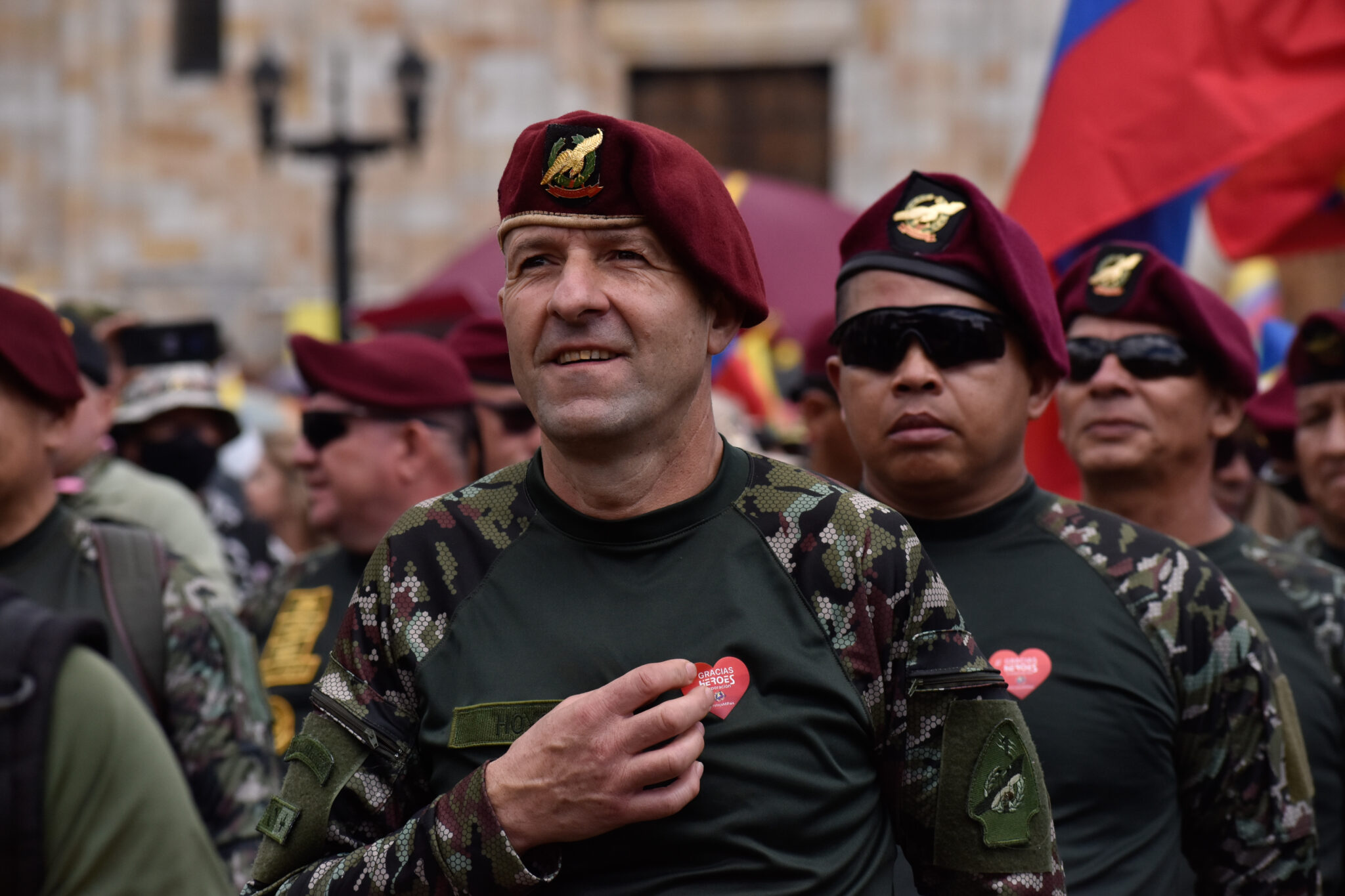 Photo of Colombian military veterans.
