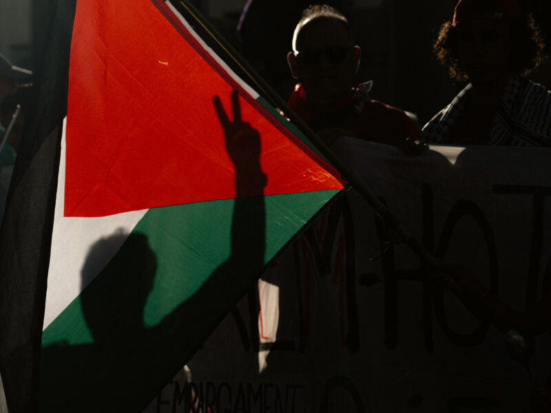 A demonstration for the liberation of Palestine, on August 9, 2025, in Barcelona, Catalonia (Spain).