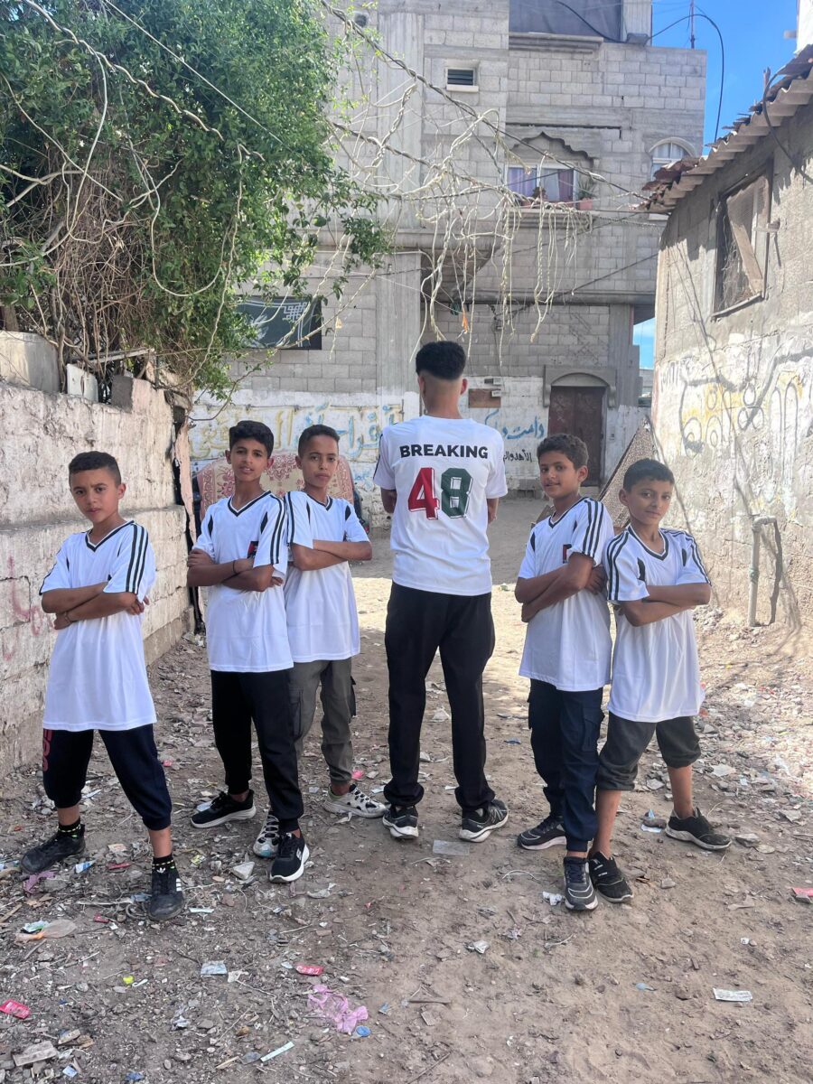 The Breaking 48 breakdancing team in Gaza.