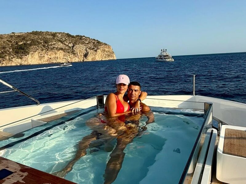 Cristiano Ronaldo and Georgina Rodríguez.
