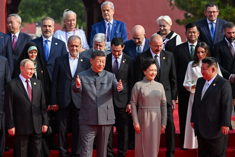 Photo of leaders at the China Military parade