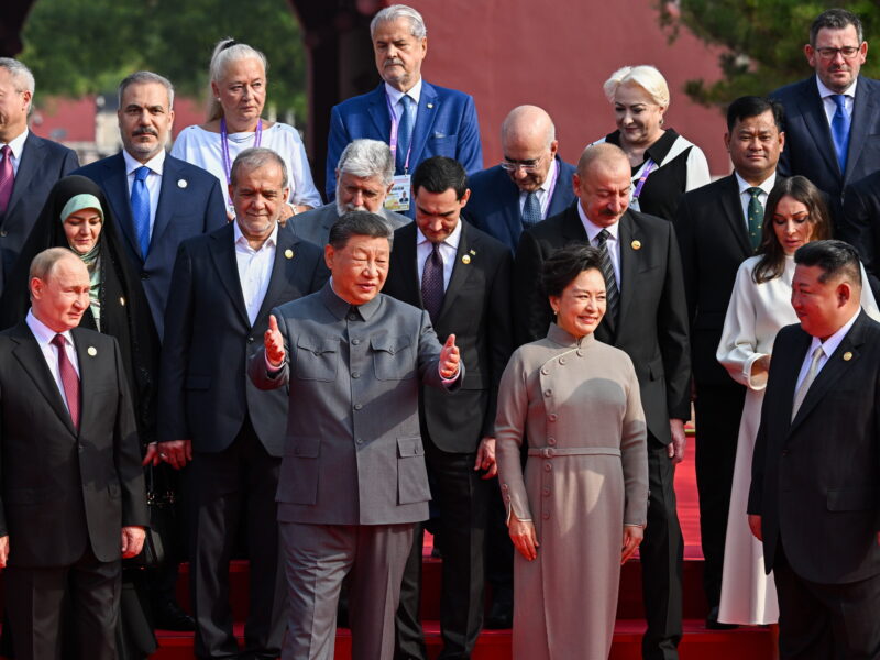 Photo of leaders at the China Military parade