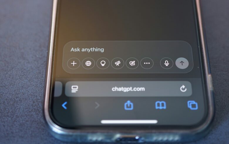 A smartphone screen showing the Chatgpt interface.