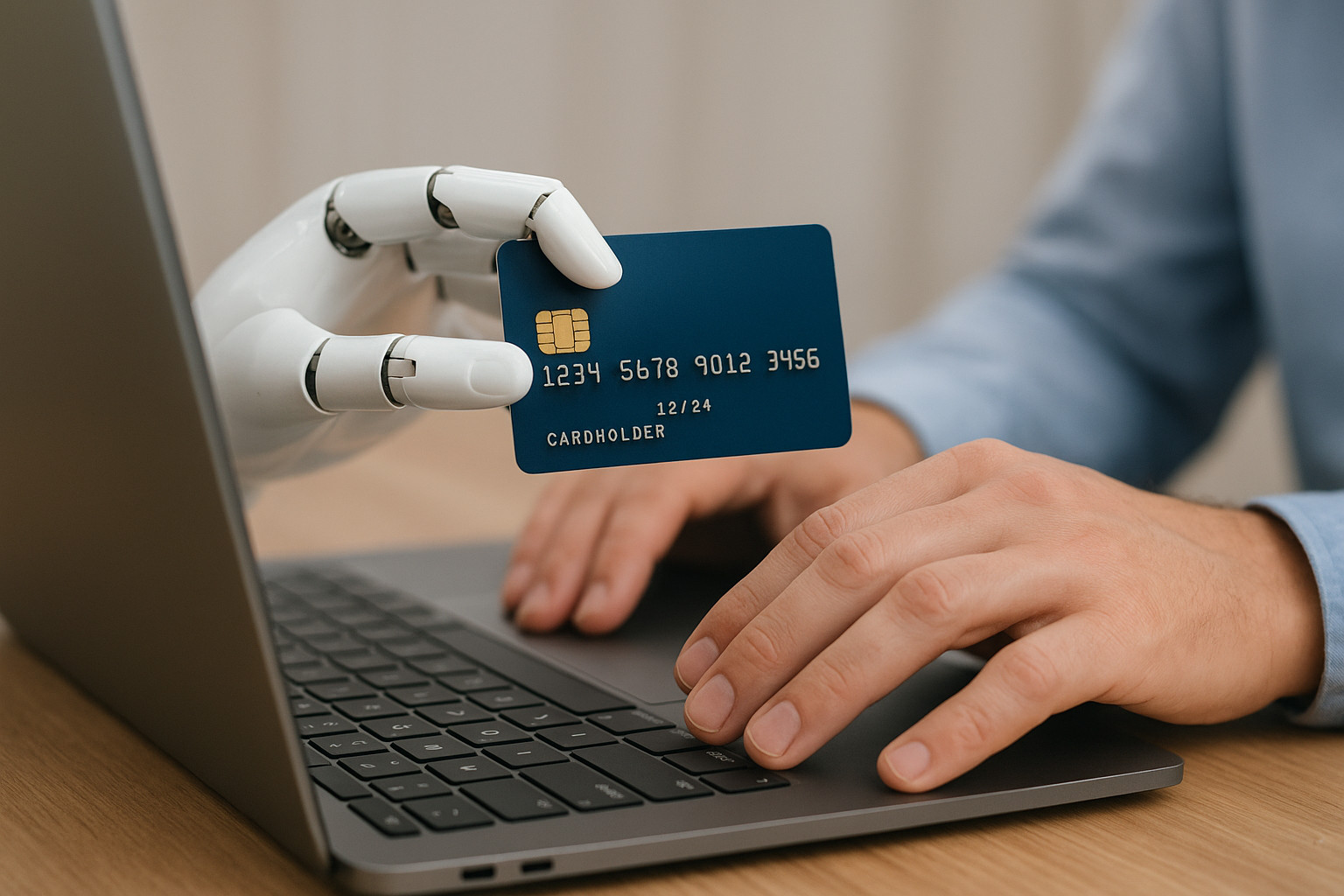 Photo of what it would look like to shop online via AI.