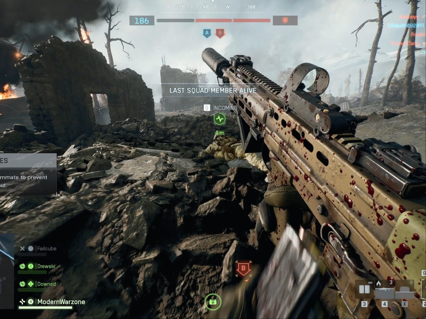 Frame from a Battlefield 6 video game.