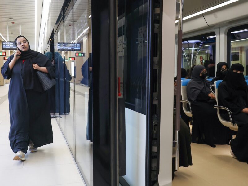 Women on the Riyadh Metro. Feb 20, 2025