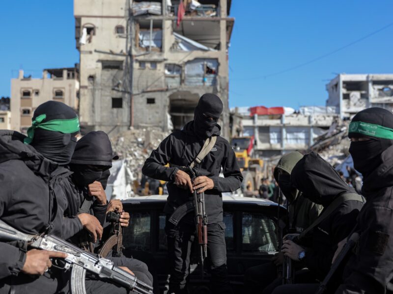 The Izz ad-Din al-Qassam Brigades, the International Committee of the Red Cross, and an Egyptian delegation are conducting search efforts to recover the bodies of Israeli prisoners near the designated ''yellow zone'". Jabalia, northern Gaza Strip on December 1, 2025