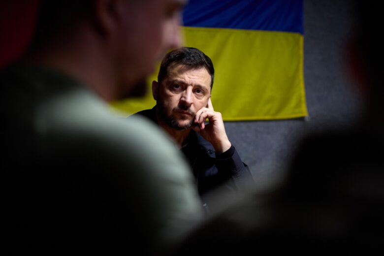Ukrainian president Volodymyr Zelensky