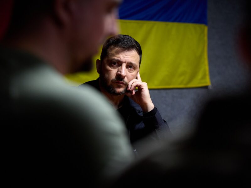 Ukrainian president Volodymyr Zelensky